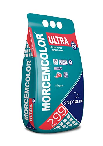 299 MORCEMCOLOR Ultra: Mortero de rejuntado de altas prestaciones, de secado y fraguado rápidos. Saco 5 kg