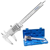Digital Vernier Caliper, Preciva Electronic Caliper 150mm with Extraordinary LCD Screen, Digital Precision Tool Vernier Micrometer Stainless Steel with Mm/Inch Conversion, Splash Resistant