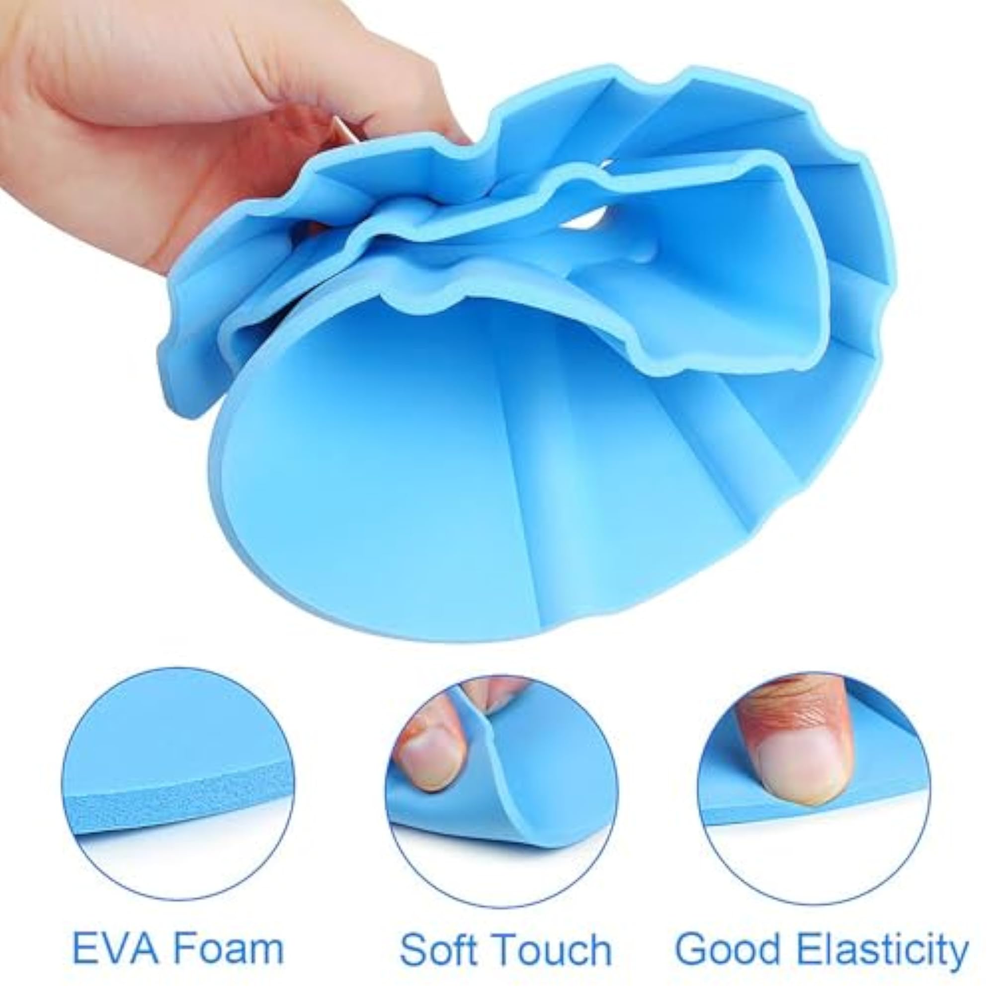 Soft Baby Shower Caps for Splash Fun, Safe Shampoo