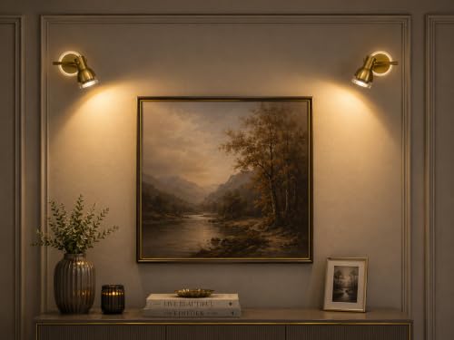 Image of FILLISKA 3 in 1 Single Wall spot /Picture /Display /Mirror Light with Adjustable Head and Colour Changing Function (Luxurious Gold-987)