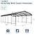EBE 13' x 25' Metal Carport, Outdoor Steel Carport Canopy with Galvanized Steel Frame and Roof, Heavy Duty Garage Shelter Shade for Cars, Boats, and Truck