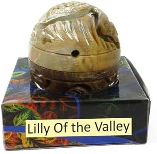 RSGM Lily of the Valley- Solid Perfume in Large Hand Carved Stone Jar, 8gm