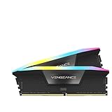 CORSAIR DDR5-6000MHz デスクトップPC用メモリ VENGEANCE RGB DDR5シリーズ (Overclock PMIC) Intel XMP メモリキット 32GB ブラック [16GB×2枚] CMH32GX5M2B6000C38