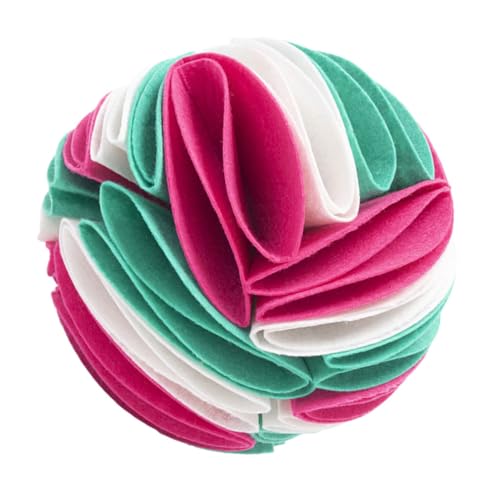 VILLFUL Pallina Giocattolo Da Annusare Per Cani in Feltro 15cm, Palla Per Alimentazione Lenta e Addestramento Olfattivo, Giocattolo Interattivo Resistente Per Cuccioli e Cani Adulti