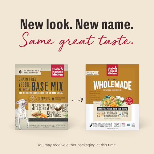 Image of The Honest Kitchen Human Grade Dehydrated Dog Food, Grain Free Veggie, Nut & Seed Base Mix for Dogs - 7lb (Makes 12;bs)
