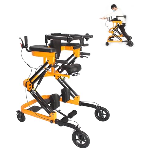 Rehabilitation Walker with Stand-Up Support, Height Adjustable 23-51 in Hemi