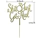 Shit Just Got Real Cake Topper - Funny Wedding, Bridal Shower, Engagement, Bachelorette Party Decorations - Gold Glitter