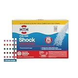HTH 52046 Pool Care Shock Advanced, Swimming Pool Chemical - Cal Hypo Formula, Prevents Bacteria & Algae, Restores Crystal Clear Water - Shock Treatment, 1lb (15 Pack) + 15 HTH Pool Care Test Strips