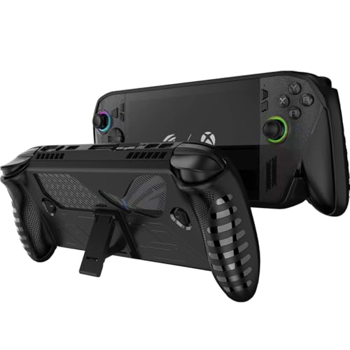 NINKI �V���R���X�L�� ASUS ROG Xbox Ally X�p�P�[�X �X�^���h�t�� �ϏՌ� ���h�~ ����~�� �O���b�v ���b�v �ی� TPU �V���R�� �v���e�N�^�[ �J�o�[ ASUS ROG Xbox Ally X 2025�p �L�b�N�X�^���h�t���P