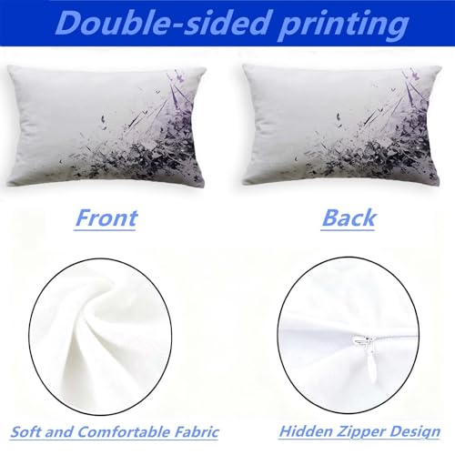Housse de coussin velours 60x80cm avec fermeture eclair invisible - 4