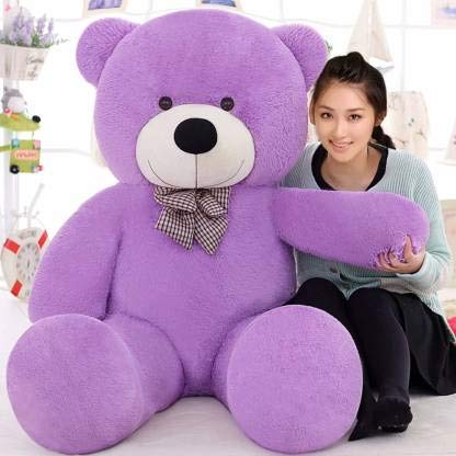 TEDSTREE Skin Friendly Lovable & Huggable 3 Feet Purple Super Soft Teddy Bear for Girlfriend/Birthday Gift/Boy/Girl (Purple, 3 Feet/91cm)