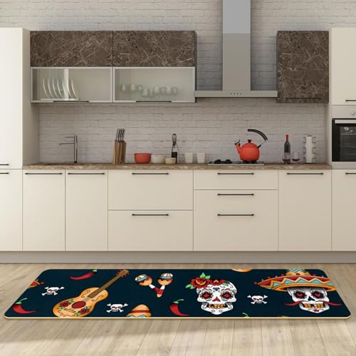 Tapete de cocina de 2 piezas transitable y absorbente para pasillos y lavandería 6