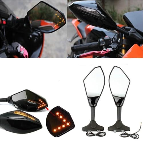 Espejos retrovisores con intermitentes para motocicleta RC51 7