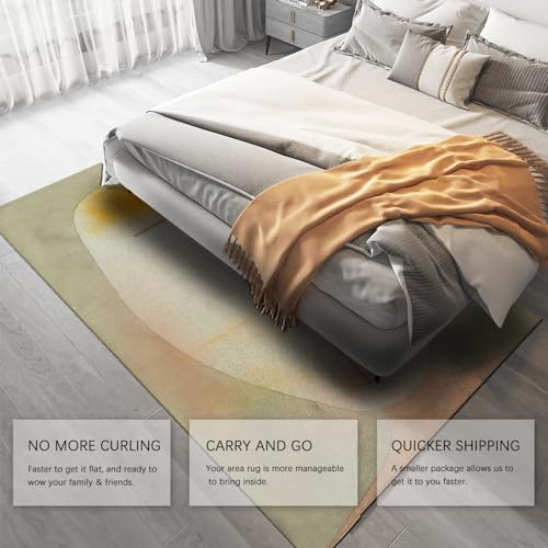 Tapis abstrait moderne 150x210cm pour réchauffer un sol froid - 5