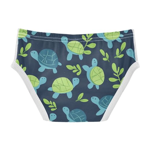 Wusikd Cute Turtle Boys' Underwear Cotton Blue Boys Briefs Soft Toddler Underwear 2T2