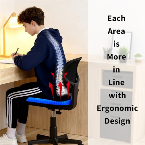 image for Srjornth Kayak Seat Cushion - Blue Cooling Gel Kayak Accessory Removab