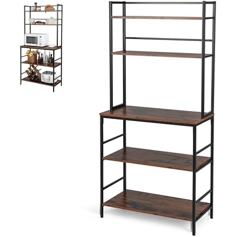 GiantexUK 5-Tier Kitchen Baker’s Rack Cover