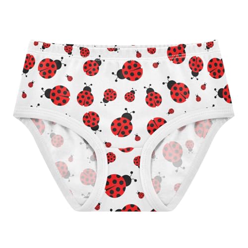 Wusikd Ladybug Girls Underwear Cotton Funny Girls Briefs Soft Toddler Underwear 2T Multi