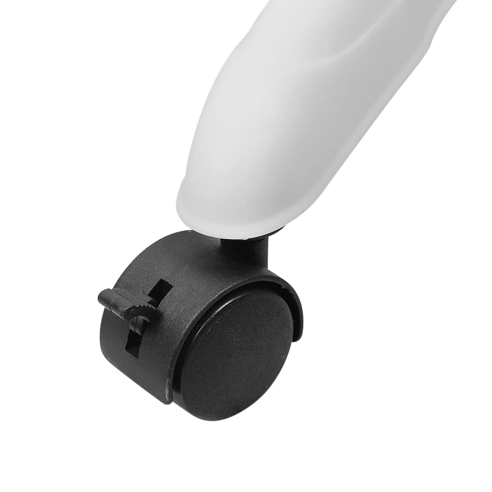 HUOLE Stendino Verticale a Torre, Appendiabiti con Ruote, Stendibiancheria Pieghevole Metallo con 4 Ripiani Regolabili, 3 Livelli,Salvaspazio Stendibiancheria,3 strati - plastica bianca