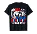 Red White and Blue Night Shift Crew 4th of July Nurse T-Shirt