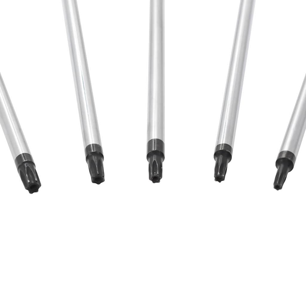 Set di 5 cacciaviti Torx da 300 mm, in acciaio al cromo vanadio