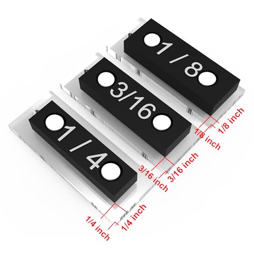 Auyuve Trim Reveal Tool, carpentry tools for marking gauge, Finish Carpentry & Woodworking Tool for Accurate Jamb Marking (1/4"+1/8"+3/16") with portable ring