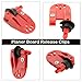 SAUYRASY 4Pcs Red Planer Board Zams pro Release Clips Fishing in-line Side Clip for Offshore Fishing Tackles Trolling Downrigger Clips