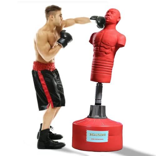 Adjustable Height Silicone Human Freestanding Punching Dummy Boxing MMA Training Bag