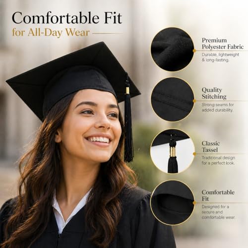 Image of Raj Costume Convocation Dress Graduation Gown and Cap Set for Kids & Adults Convocation Dress Academic Degree Ceremony Robe for School College Graduation Day Matte Polyester Pleated Convocation Gown