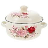 Marmite avec couvercle – la poignée antiadhésive permet une prise en main ferme et confortable sans risque de brûlure, marmite ménagère