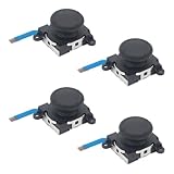 ジョイコン修理 switch コントローラー Joy-con対応 修理ツール ジョイコン スティック 交換用 左右スティック for ニンテンドーDS アクセサリーキット 第4世代 4個セット (黒色)