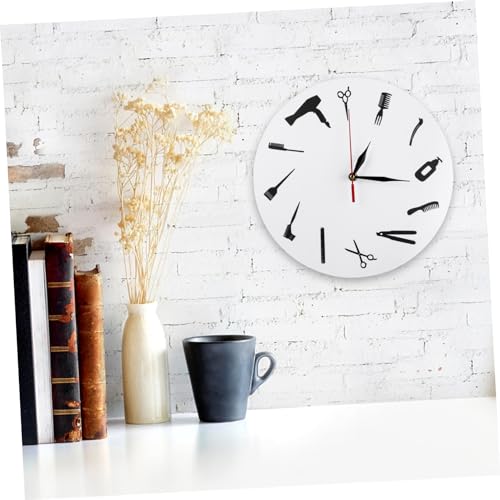 Horloge murale pour salon de coiffure décorative et moderne