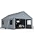 Carports 12X20 Heavy Duty?Car Port with 180G Removable Side Walls, Carport Canopy, Portable Car Port Garage, Car Shelter All Weather,Grey
