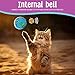 SPOT Lattice Balls Cat Toys - Durable, Fun Balls with Bells Perfect for Swatting and Batting, Colorful Toys to Entertain Indoor Cats and Kittens, - 1.5 inch, 4 pcs