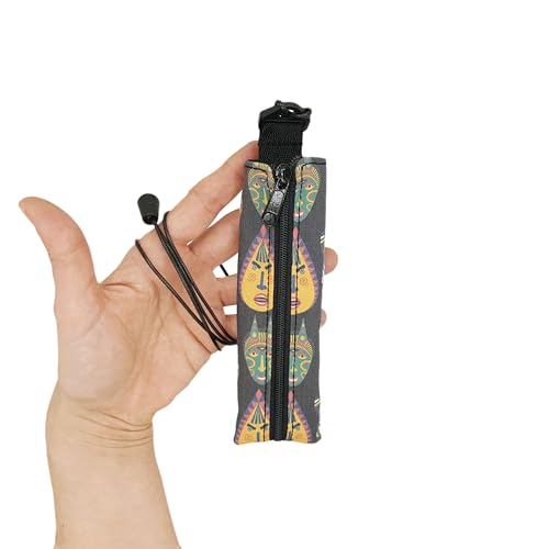 Plan B, Beschermhoes voor Elektronische Sigaret/Vape Pen 2,50 cm Diameter, 100 cm Snoer, Veelkleurige Maskers, Unisex, Stof (Afrika) - Afbeelding 6