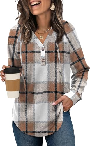 OFEEFAN Fall Outfits for Women 2025 Sweatshirt Womens Tops Cozy...