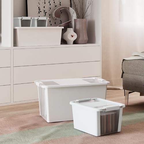 Boîtes de rangement CURVER VersaBox x4 avec couvercle blanc - 6