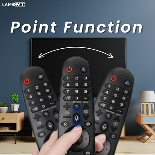 Image of Lambcare Magic Remote Control Compatible for LG LED TV with Netflix and Prime Video Hot Keys and Voice Command• Includes Free 1-Year Warranty