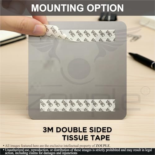 Image of NO SMOKING Sign, 6x6 Inch, Durable Steel, Self-Adhesive