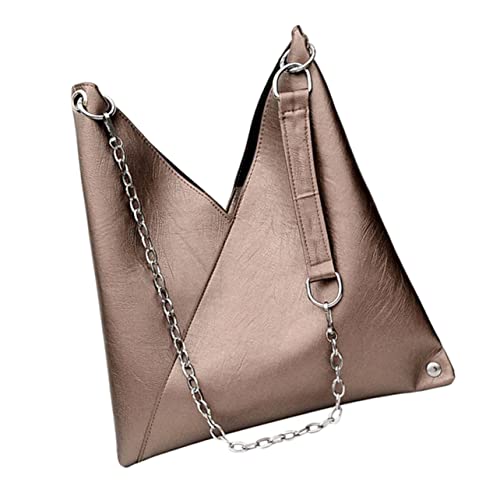 Sac bandoulière à chaîne Healvian grand modèle en PU léger pour en finir avec les sacs lourds