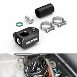 NICECNC TBI Support de capteur de Pression du Carter Compatible with 125 250 300 SX XC 2023 2026, Compatible with TC125 TC250 2023 2026, Aluminium 6061 T6, Noir