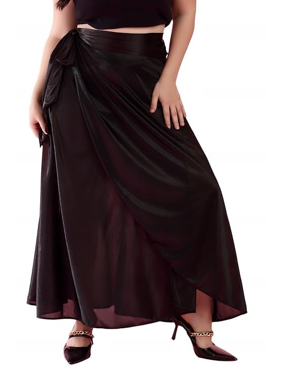 Image of Women's Long Wrap Around Maxi Skirt | Women Wear Long Skirt
