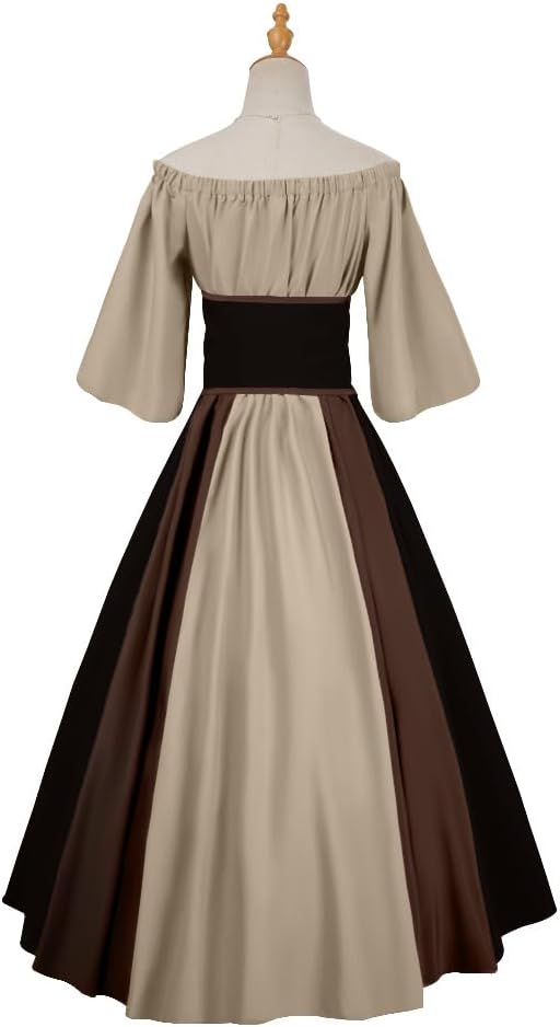 Medieval Renaissant Vintage Color Dress Women with Corset Victorian Ball Gowns Costume Vintage Irish Long Dress - Image 4