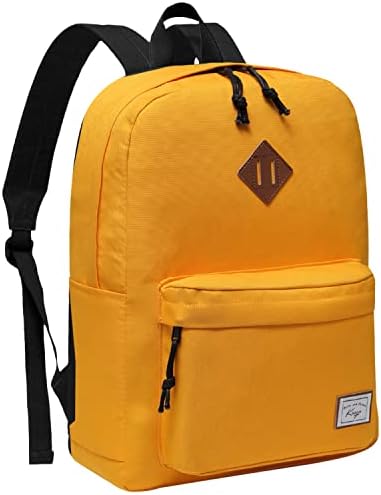 Kasgo Lightweight School Backpack, Water-Resistant Large Capacity Travel Hiking Backpack for Men Women Teenagers Casual Daypack
