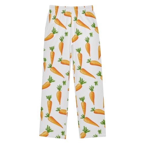 Pajama Bottoms, Pajamas Pant Carrots Vegetables Lounge Wear Casual Sleep Long Pants Soft Pjs Sleepwear