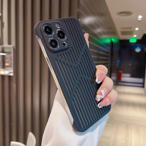 Coque rigide iPhone 11 sans surchauffe protection PC noire ajourée