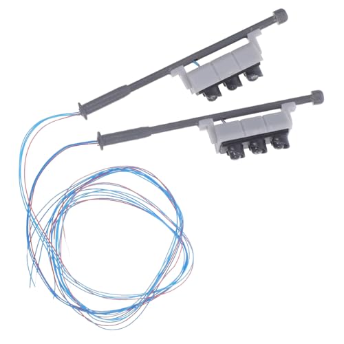 SEWACC Mini Landscape Decor Abs Metal Traffic Light Signal DIY Model Railroad Scenery Accessory