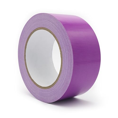 Image of Multi Purpose Purple Duct Tape 2 Inch X 33 Yards, Heavy Duty Strong Adhesive Tape, No Residue, Waterproof All Weather, Tear by Hand, Industrial Repairs (Purple, 2 Inches x 33 Yards)