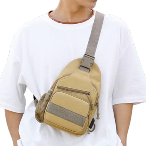 Aufquwk Bandolera Pequeña, Mochila de Hombro Portátil, Impermeable Deportes Almacenamiento Exterior Uso Diario Caminar Acampar Aufquwk Bandolera Pequeña, Mochila de Hombro Portátil, Impermeable Deportes Almacenamiento Exterior Uso Diario Caminar Acampar