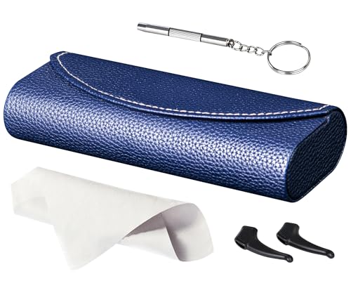 Image of RayLove Ultimate Glasses Case Kit, Hard Shell Sunglasses and Eyeglass Case with Cleaning Cloth, Screwdriver, Ear Hooks